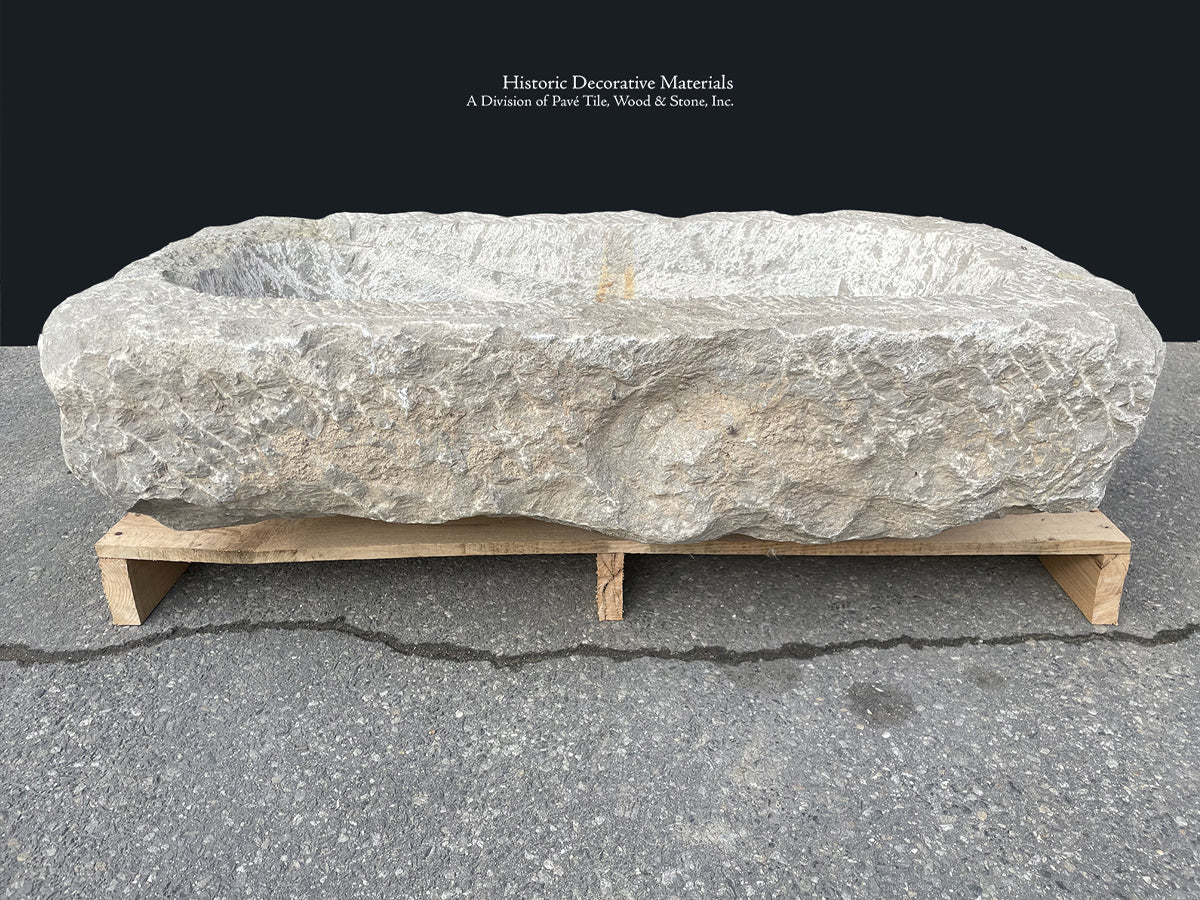 Antique 17th century Spanish Trough Limestone Sink