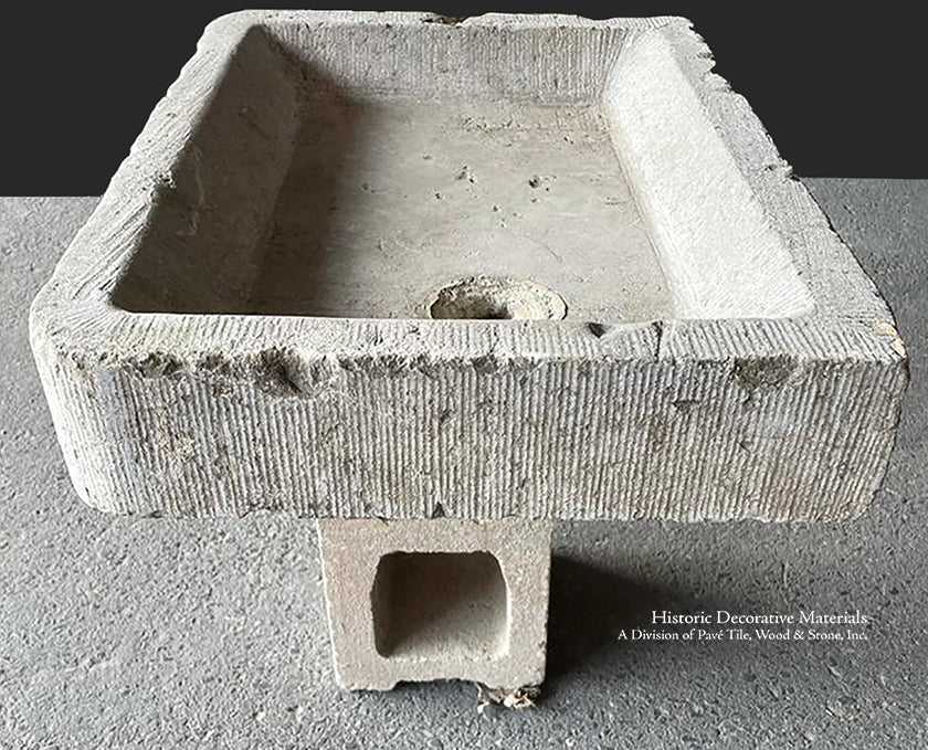 Antique Belgian Limestone Farmhouse Sink/Trough - PS11