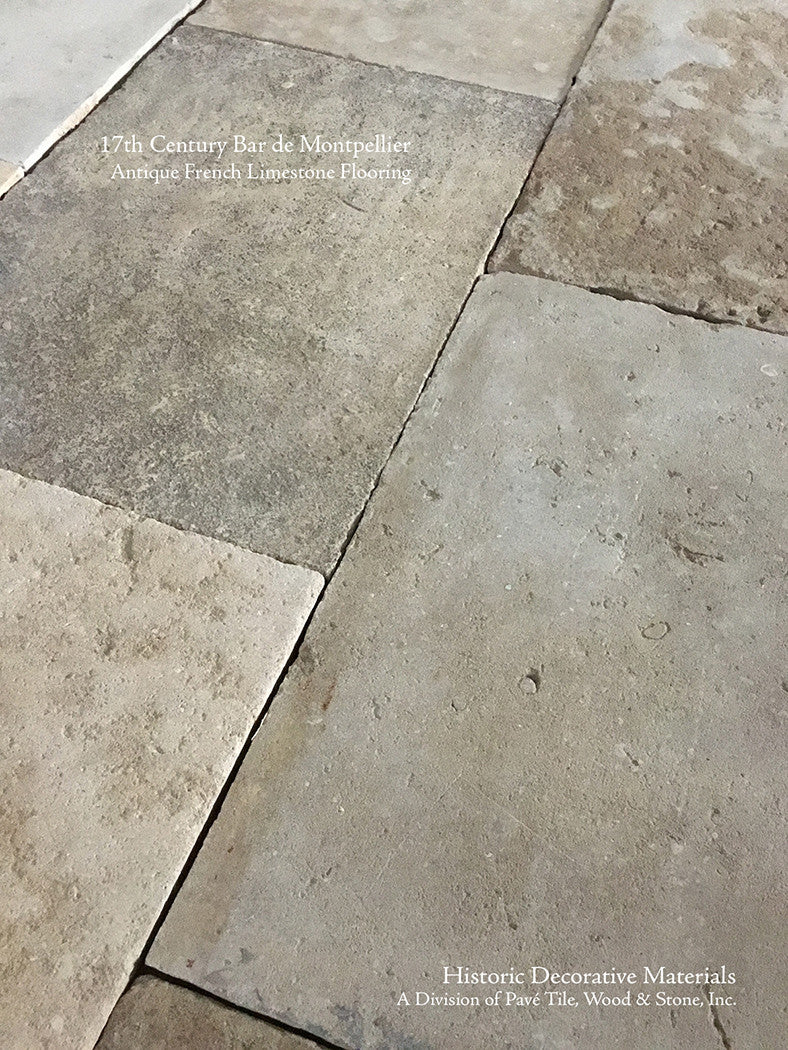 Bar de Montpellier Antique French Limestone Flooring