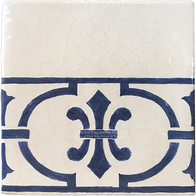 Decorative Wall tiles inspired by Monet's blue & white French art tiles.