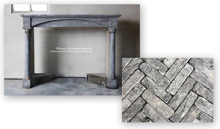 Reclaimed Antique Belgian Bluestone Bricks