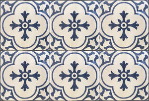 Cuisine de Monet Blue and White French Tile - Garden