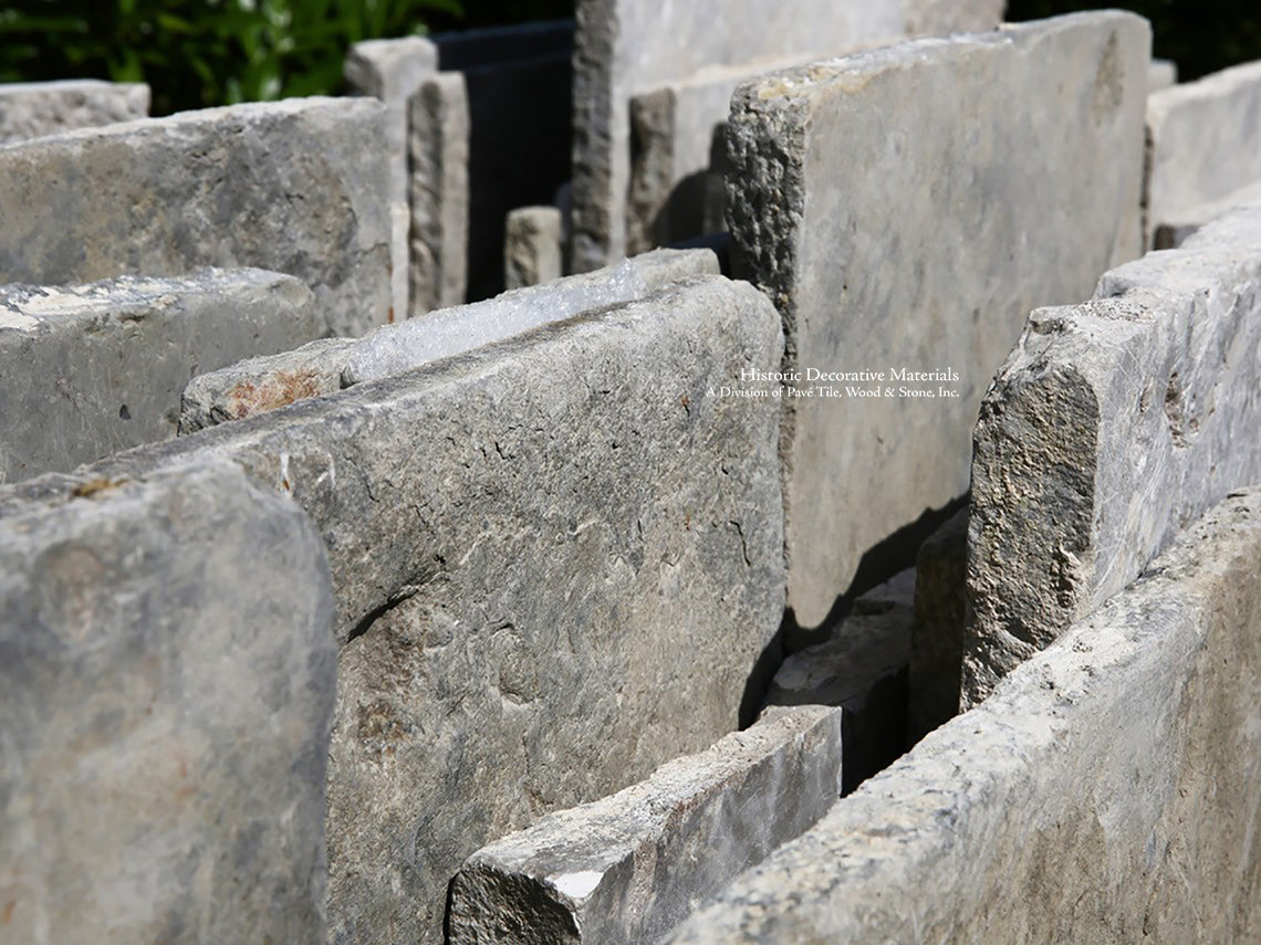 Antique GREY Dalle de Bourgogne French Limestone Flooring