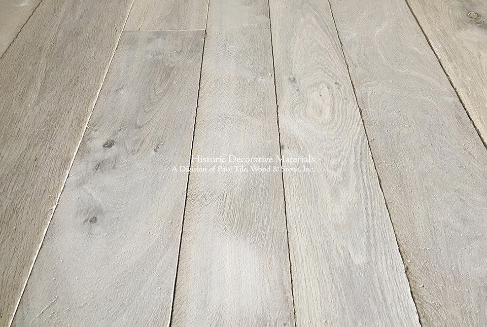 Vintage French Oak Flooring in a Danish whitewash colorway help recreate the perfect Danish farmhouse aesthetic.