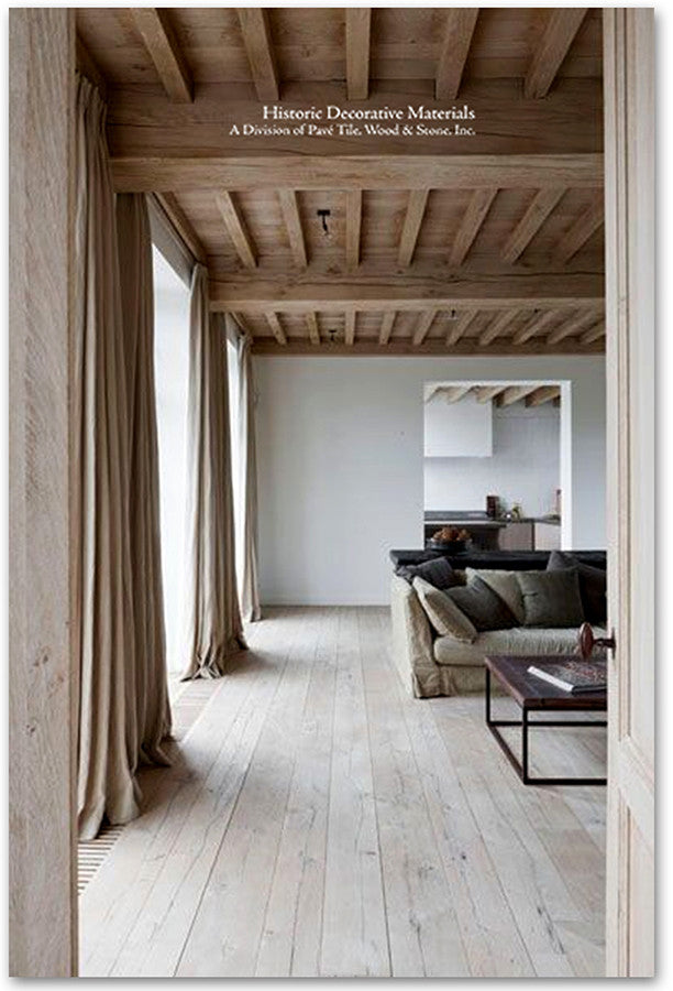 Kings of France 18th Century French Oak Floors in Danish Whitewash