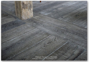 The Great House Collection: Kings of France 18th Century French Oak Flooring in Wide Plank Solid and Engineered: SMOLDER