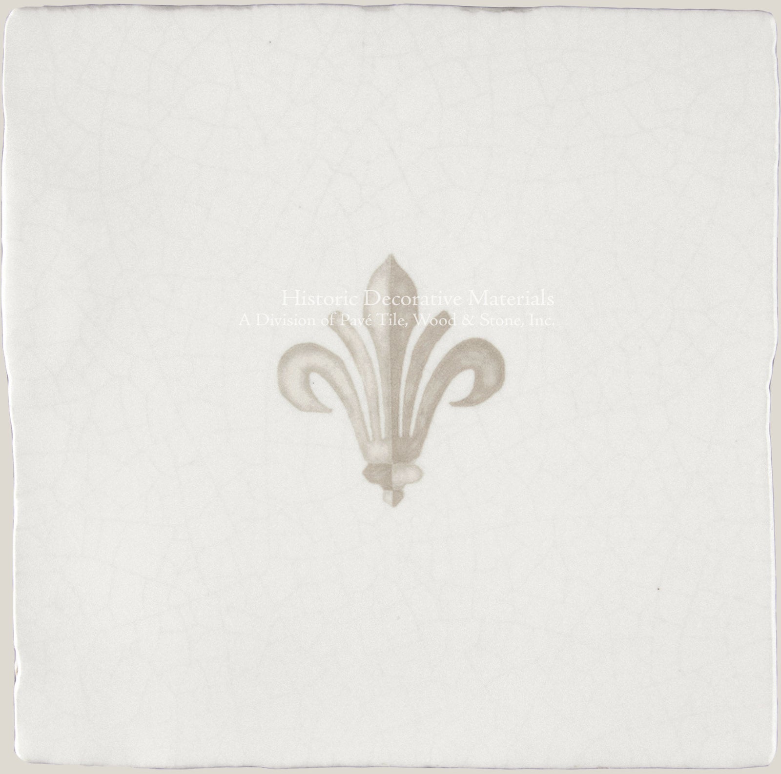 Feature tiles of vintage French fleurs-de-lys create elegant kitchen interiors.