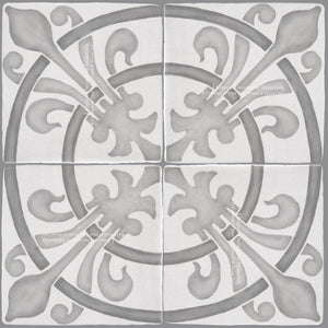 French Encaustic Decorative Wall Tile for Kitchens, Baths and Fireplace Surround Tiles