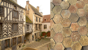 Noyers-Sur-Serein French Reclaimed Terra Cotta Tile Hexagons