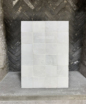Zellige Tile Sample Package: Soft Powder White Zellige Tile