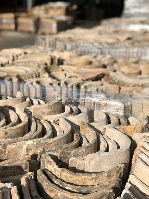 Antique Spanish Barrel Mission Hand Made Clay Roofing Tiles
