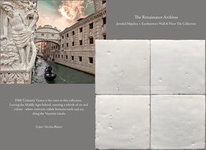 A Jeweled Majolica Wall Tile Collection -Vecchio Blanco