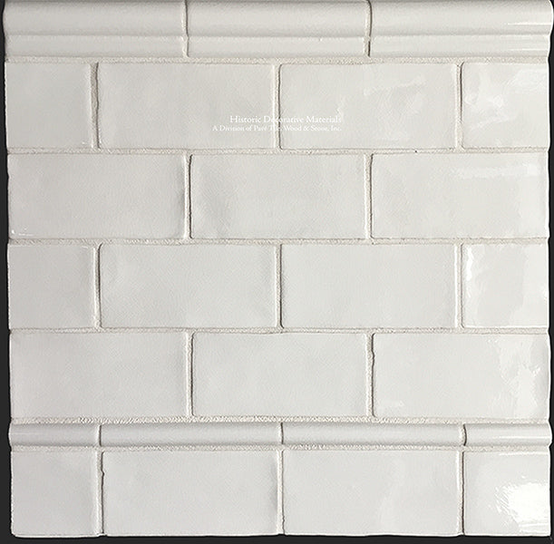 HDM's Glazed Ceramic 3" x 6" and 6" x 12" Subway Tile Collection in Vintage Warm White