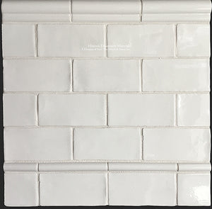 HDM's Glazed Ceramic 3" x 6" and 6" x 12" Subway Tile Collection in Vintage Warm White