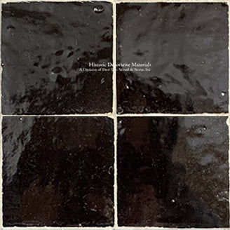 l'Art de Fez Midnight Black Zellige Tile