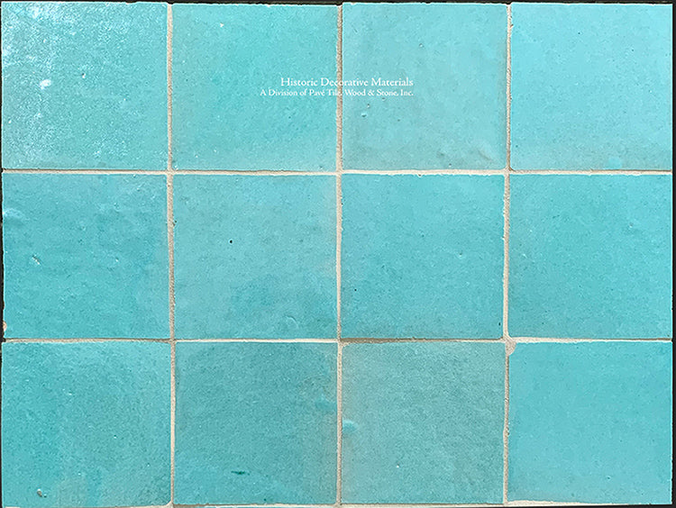l'Art de Fez Aegean Sea Zellige Tile