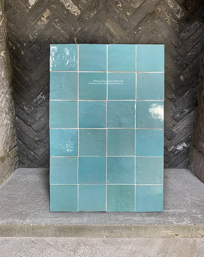  Moroccan Zellige Tile Sample Package: Blue Moon Zellige Tile